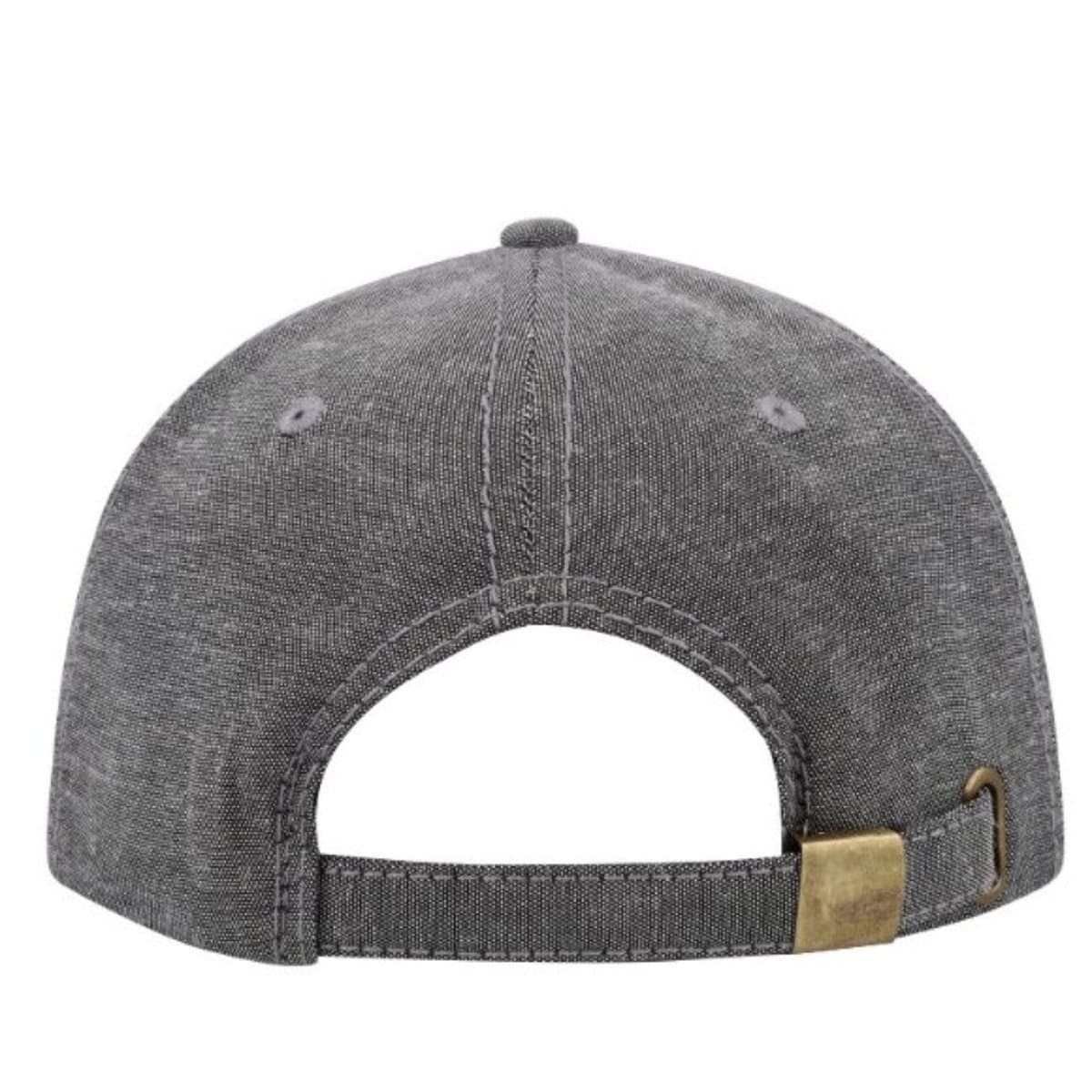 Chambray/Suede 6 Panel Cap