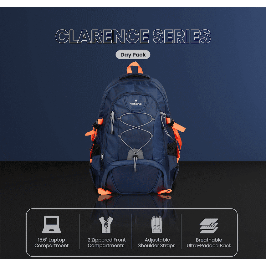 Volkano Clarence Day Pack 40L Navy/Choral
