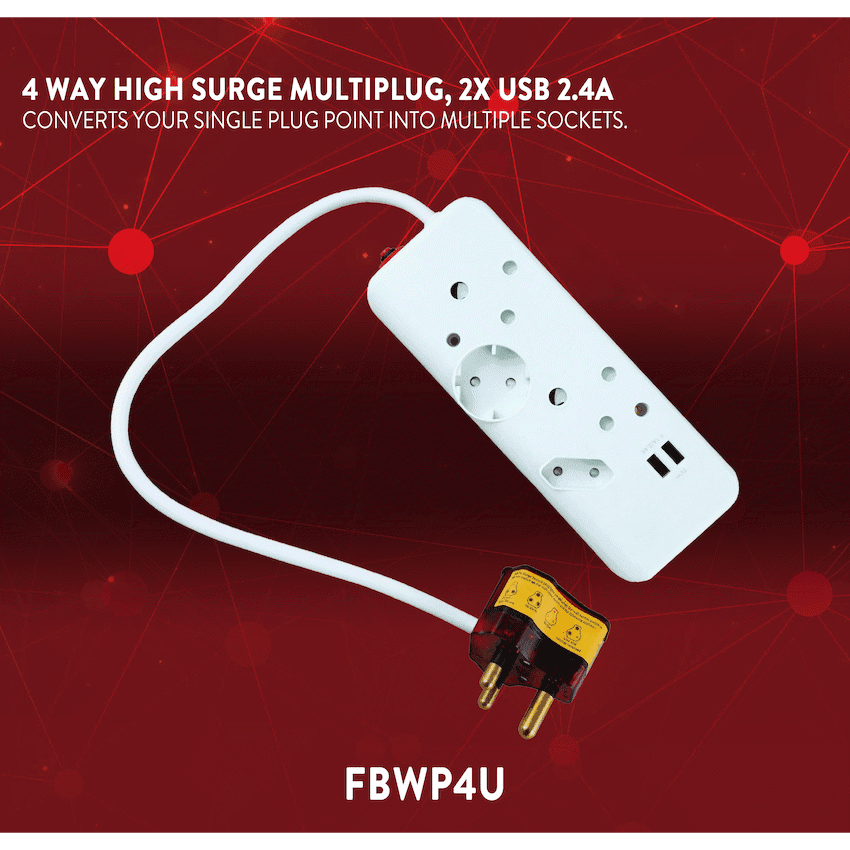 Ellies 4-Way High Surge Multiplug