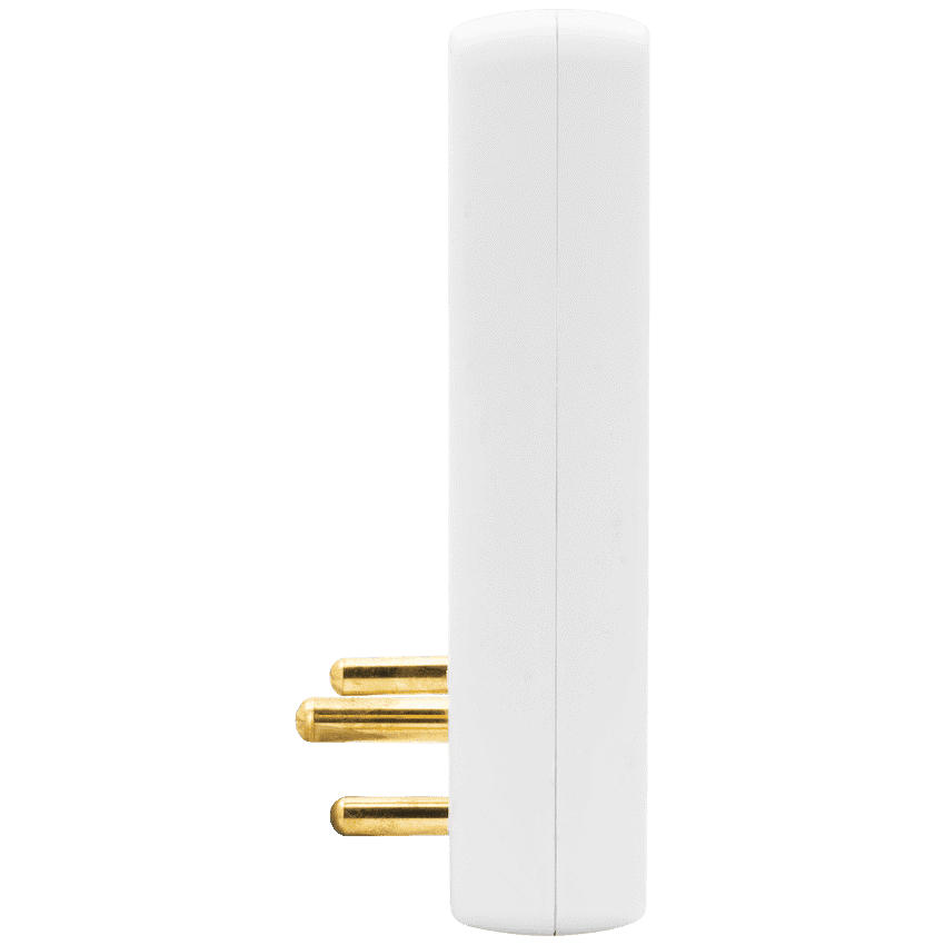 Ellies 4-Way Medium Surge Adaptor with Schuko - White