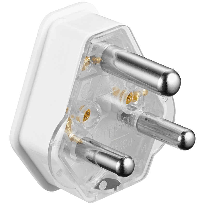 Ellies 16a Screw-on Plug Top - White