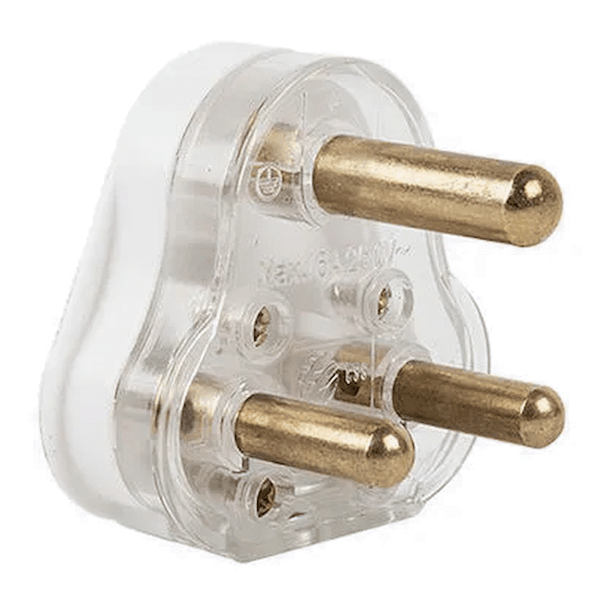 Ellies 16a Screw-on Plug Top - White