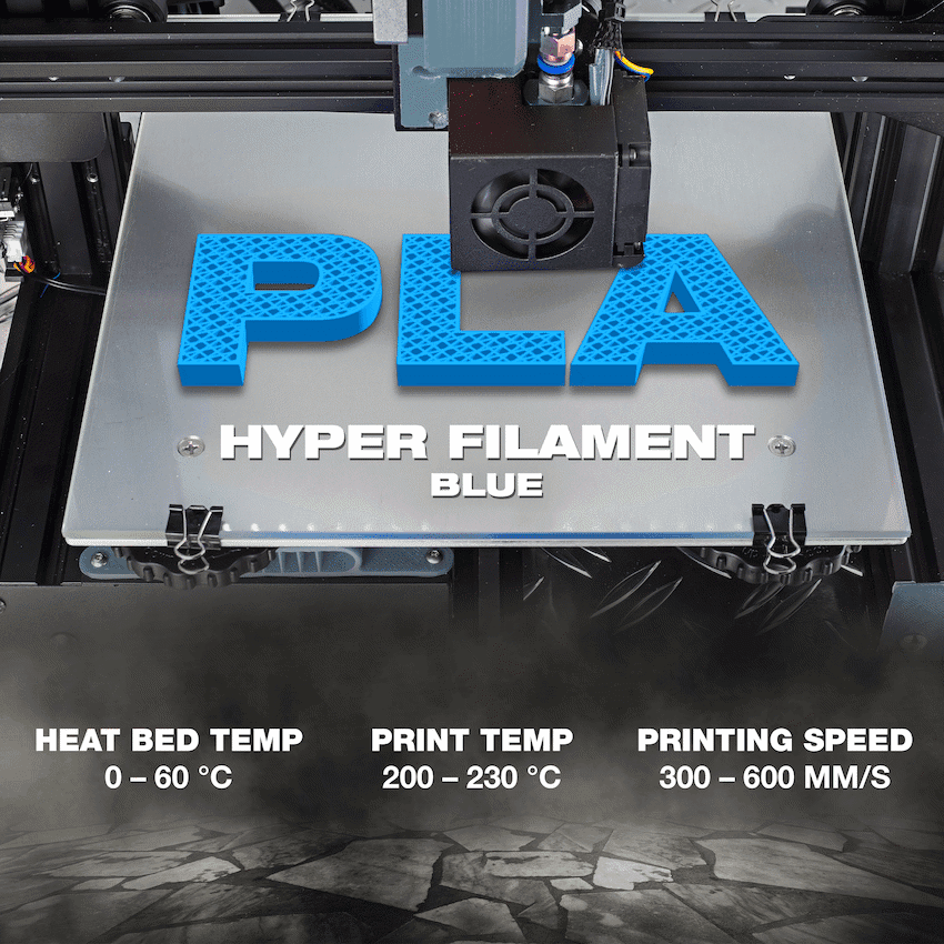 SA Filament PLA Hyper Filament 1kg - Blue