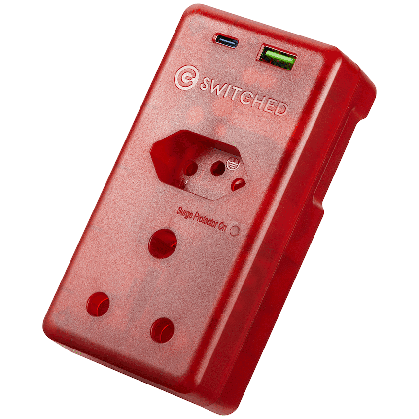Switched High Surge Multi Adaptor with USB + Type-C PD20W
