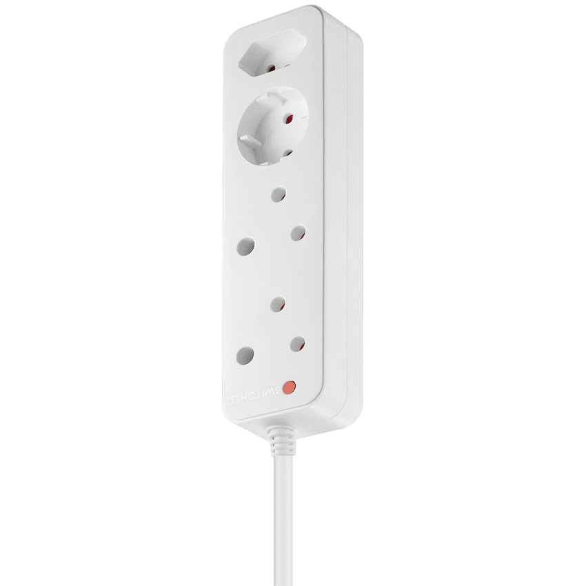 Switched High Surge 4-Way Multiplug 0.5m 1140J