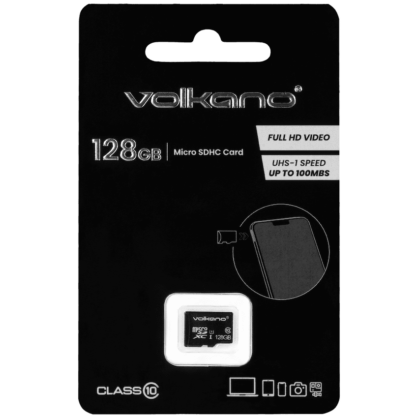Volkano Micro Series Micro SD Card 128gb - Class 10
