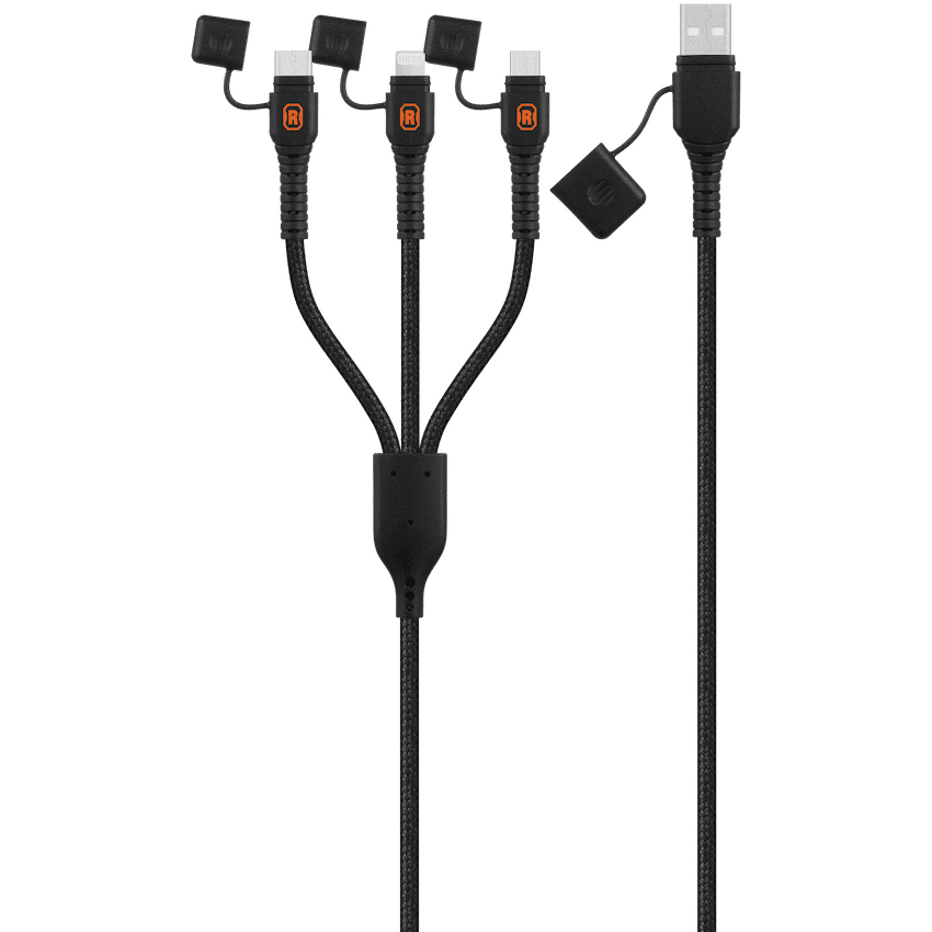 Rugged by Volkano Water- and Dust-Proof USB to 3-in-1 Cable - 1.2m