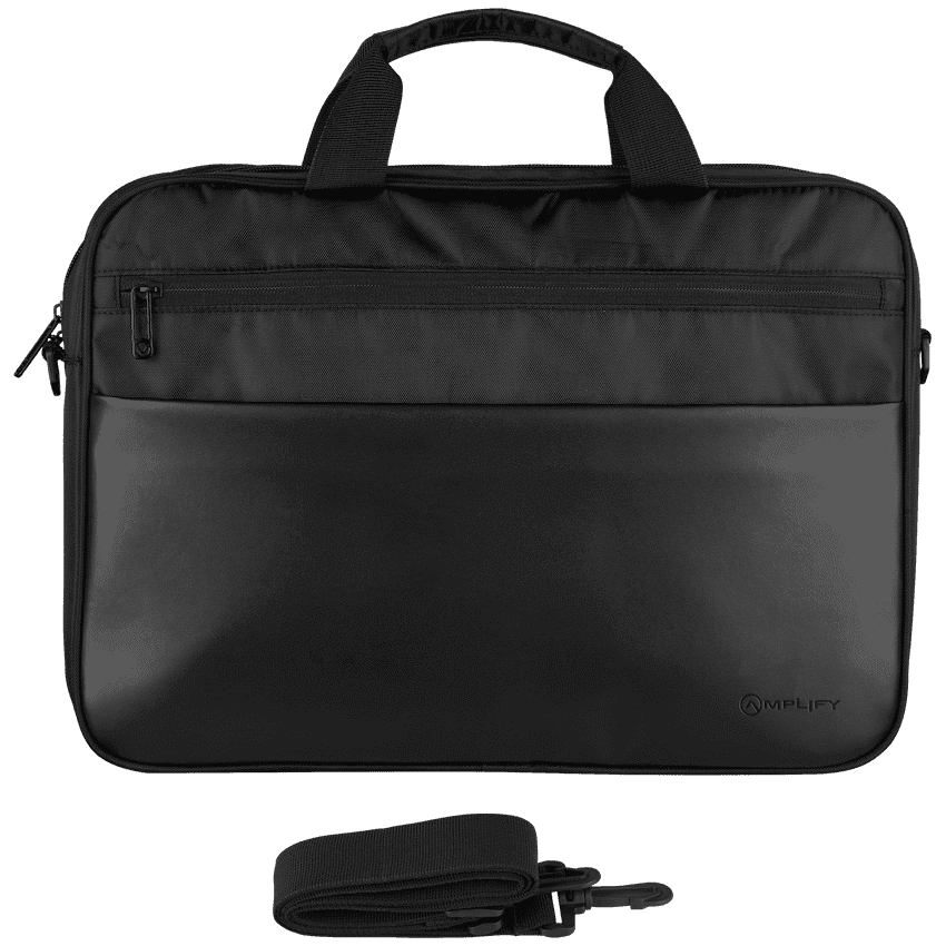 Amplify Panama 15.6" Laptop Shoulder Bag - Black