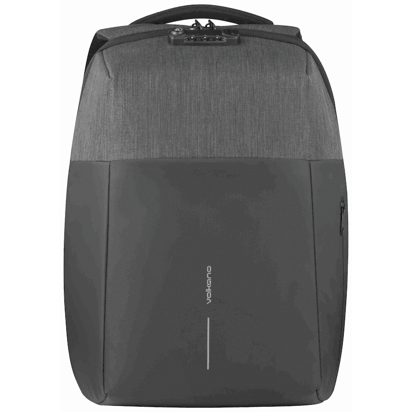 Volkano Smart Deux Laptop Backpack - Black/Charcoal