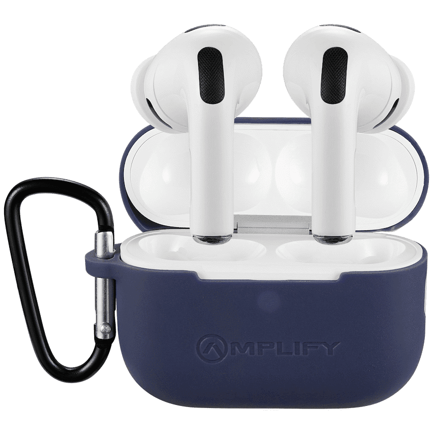 Amplify Note X 3 Series TWS Earphones - White Case + Blue Cover