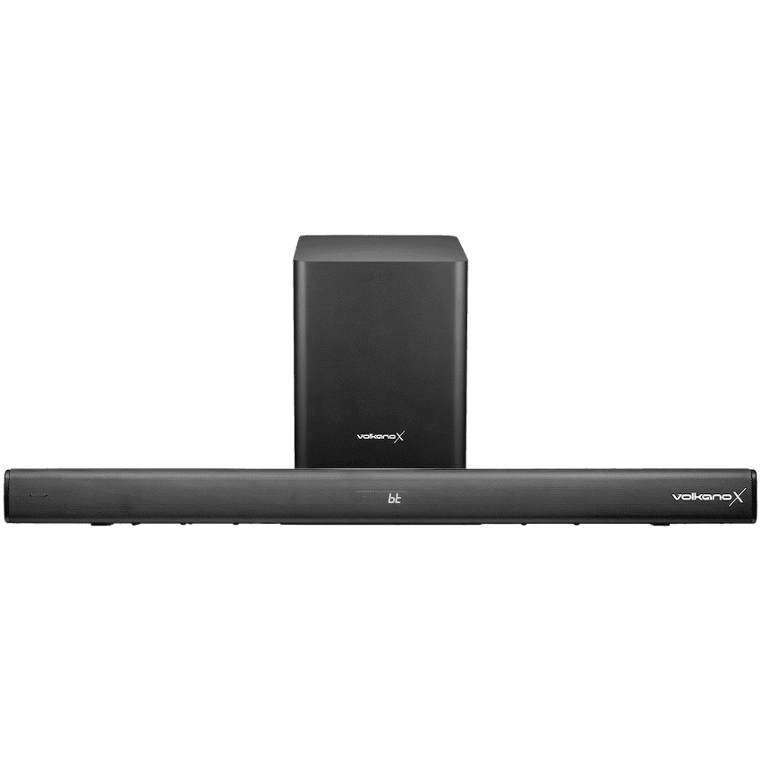 VolkanoX Supersonic 2 Series 2.1 200w Soundbar System with Wireless Subwoofer - Black