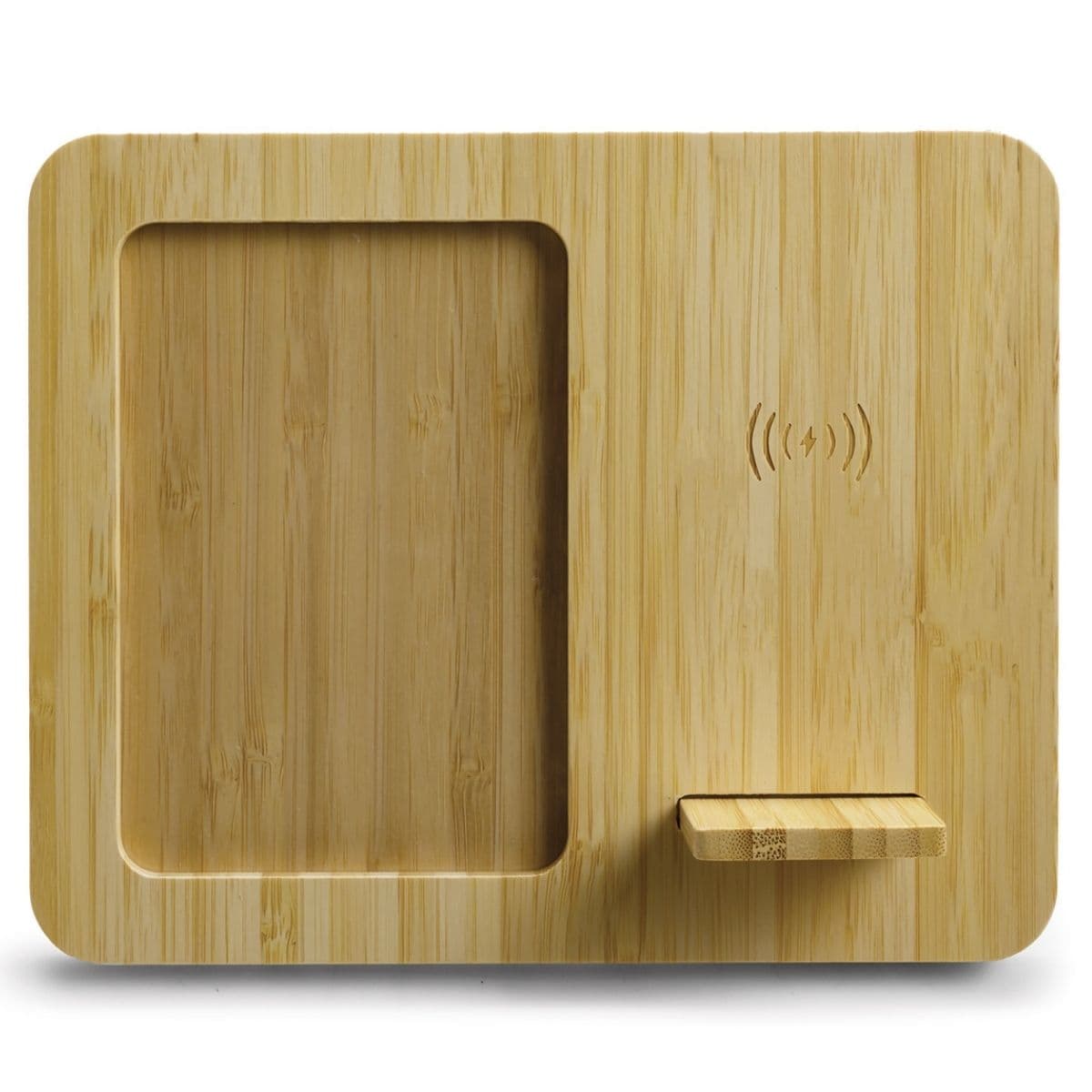 Bamboo Wireless Charger & Photo Frame