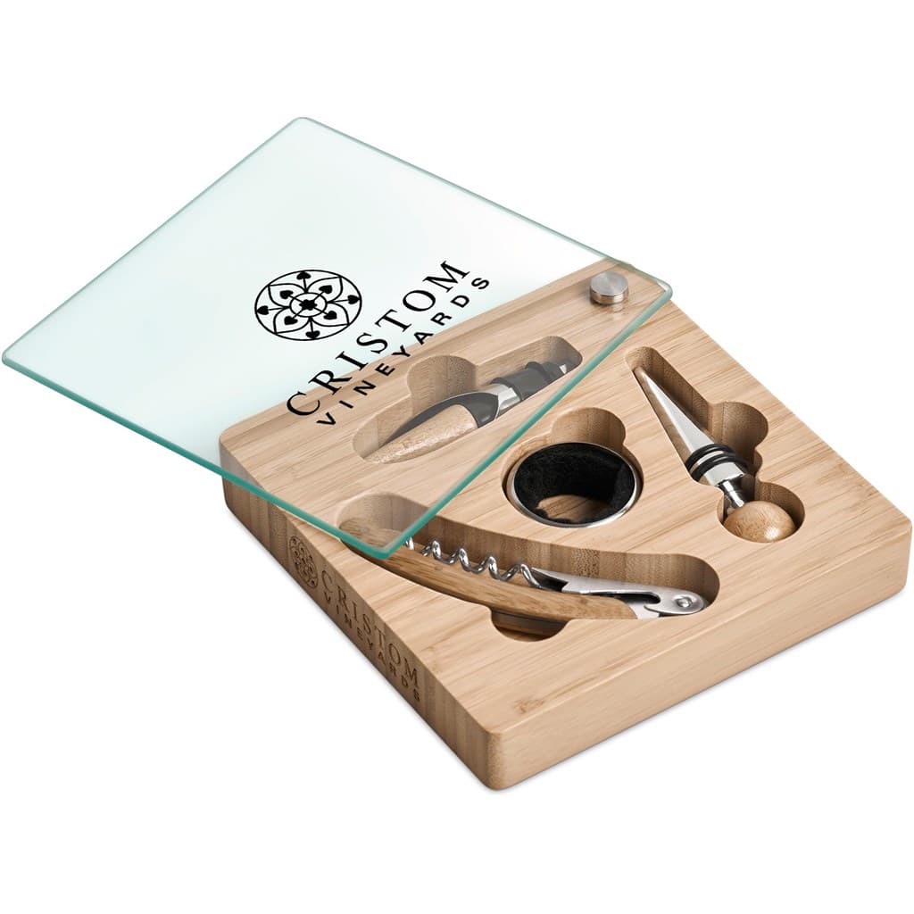 Okiyo Budonoki Bamboo Wine Accessories set