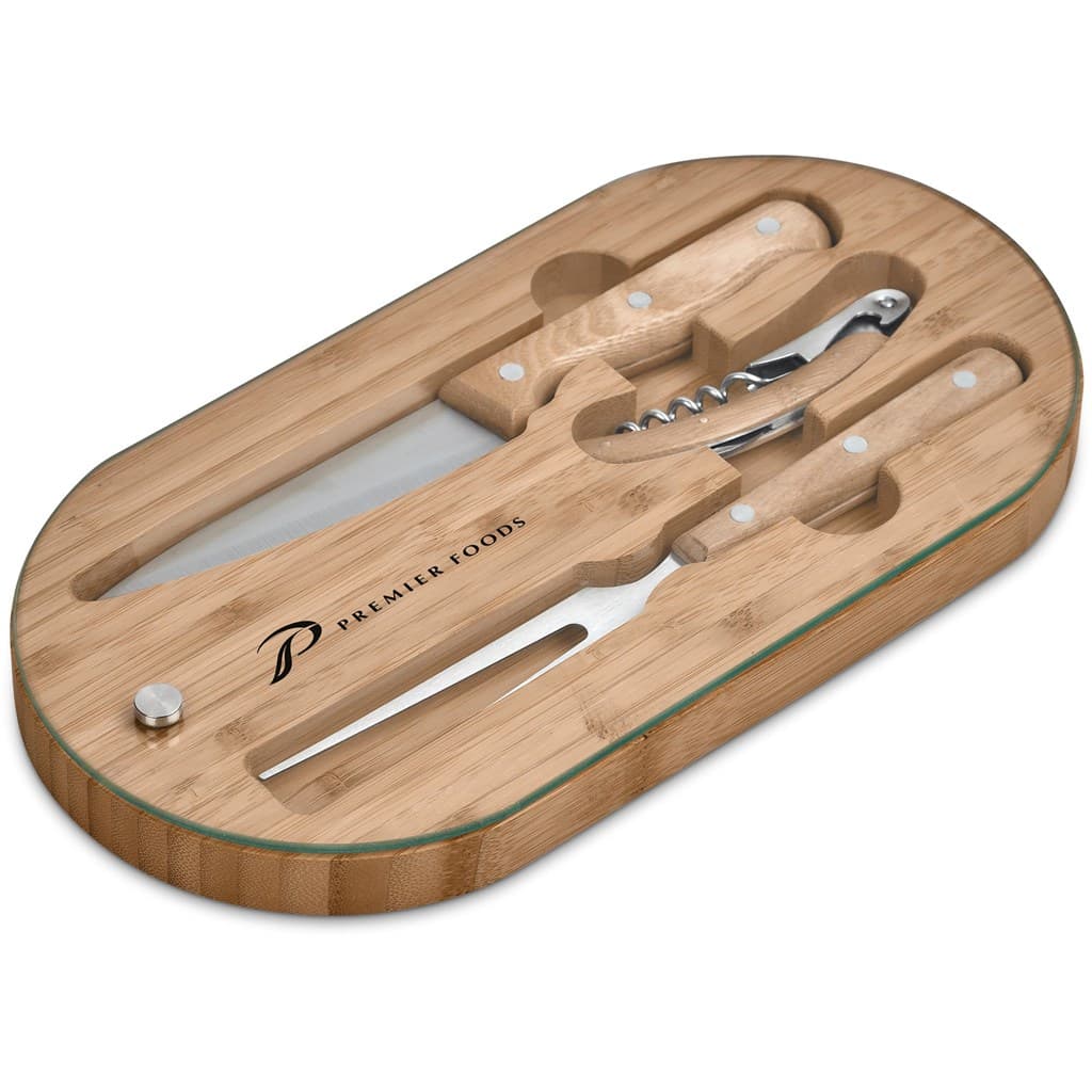 Okiyo Suraisu Bamboo Food & Wine Set