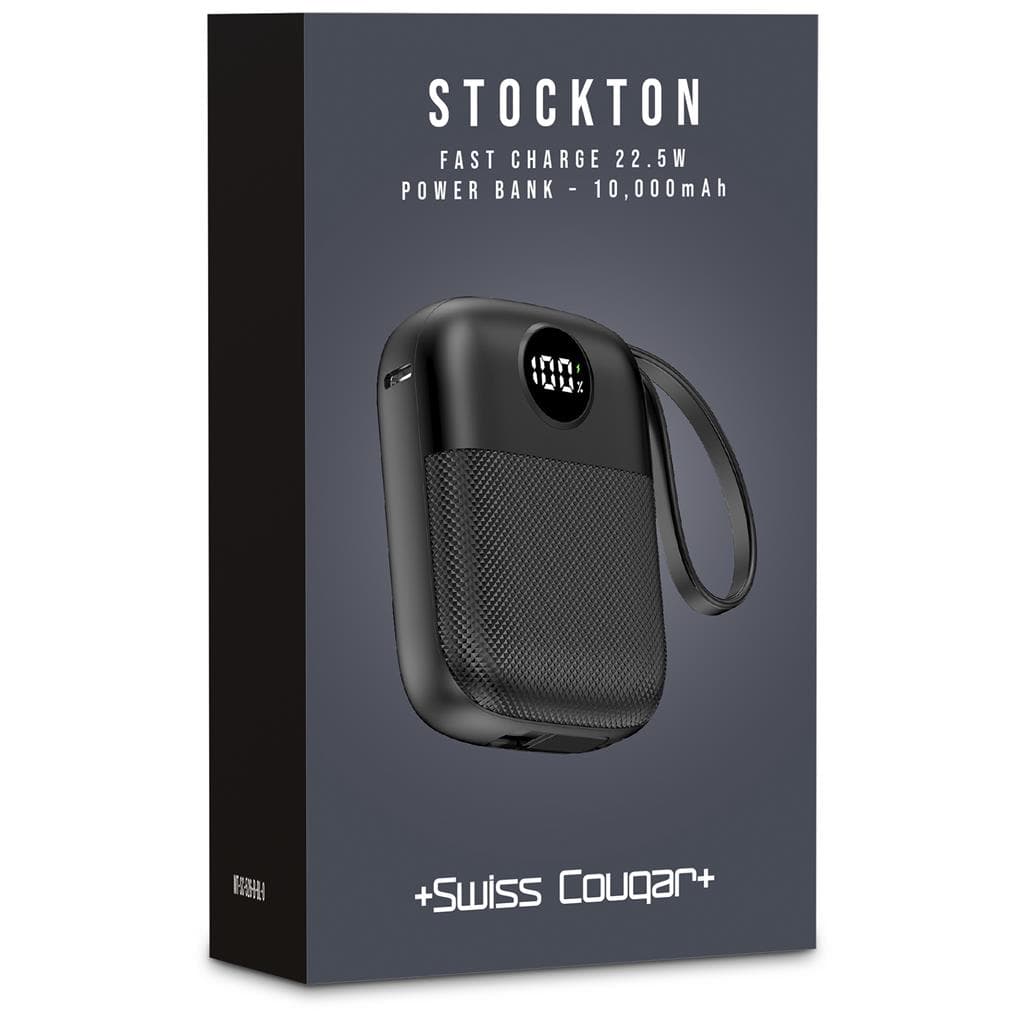 Swiss Cougar Stockton Fast Charge 22.5W Power Bank – 10000mAh