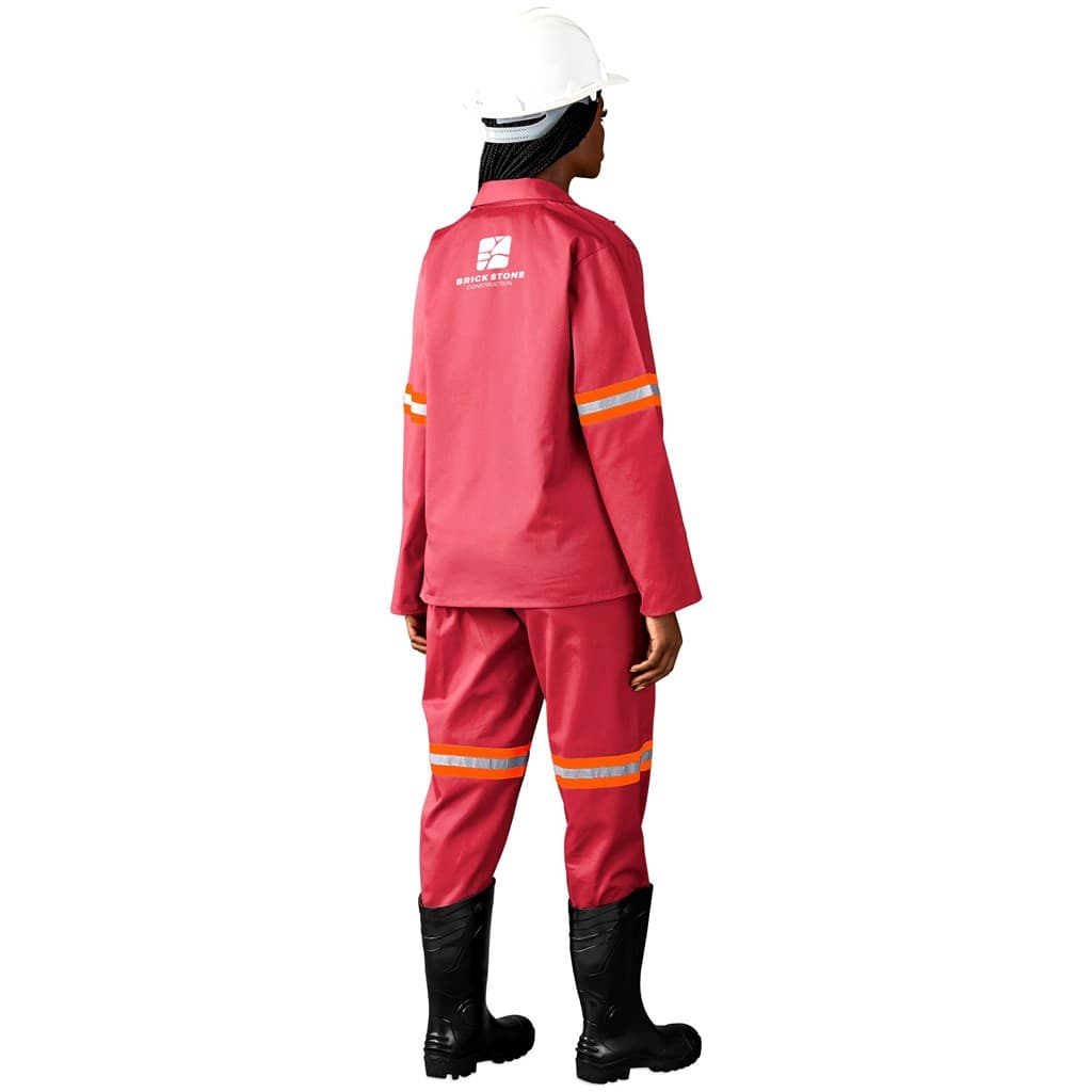 Trade Polycotton Conti Suit – Reflective Arms & Legs – Orange Tape
