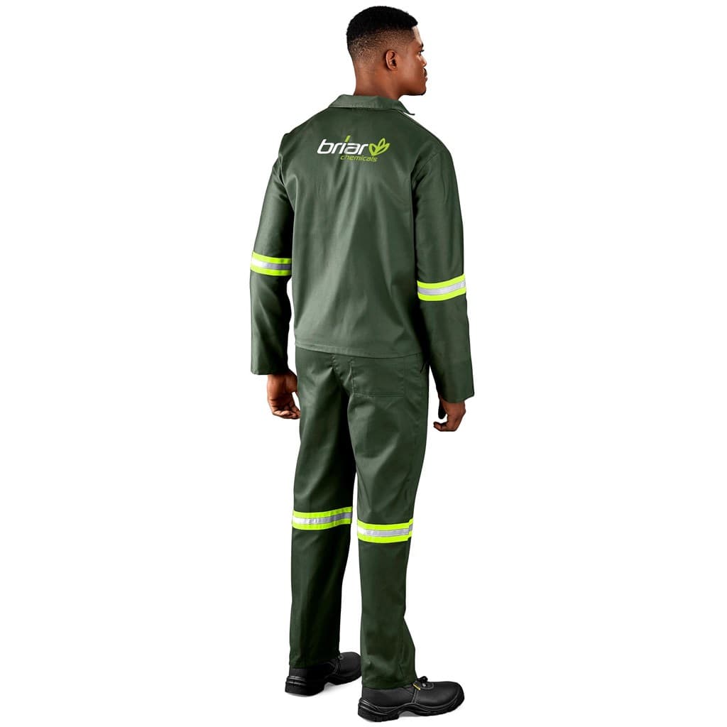 Acid Resistant Polycotton Conti Suit – Reflective Arm & Legs – Yellow Tape