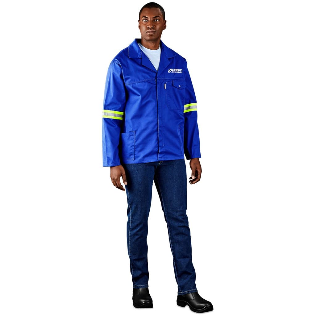 Site Premium Polycotton Jacket – Reflective Arms – Yellow Tape