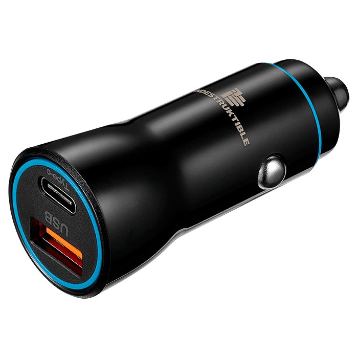 IND 38W Dual Car Charger USB & Type-C