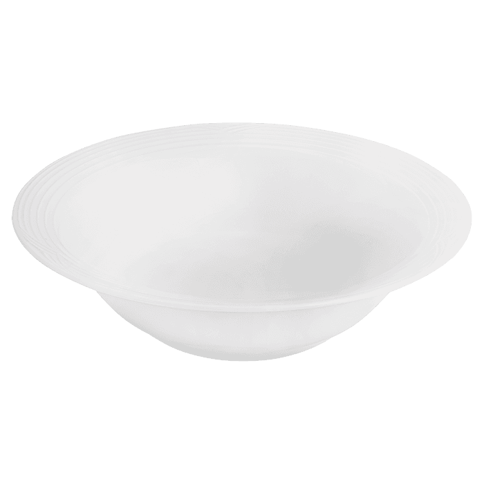 Arctic White Round Salad Bowl
