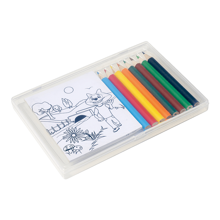 Colouring In Set In Plastic Case