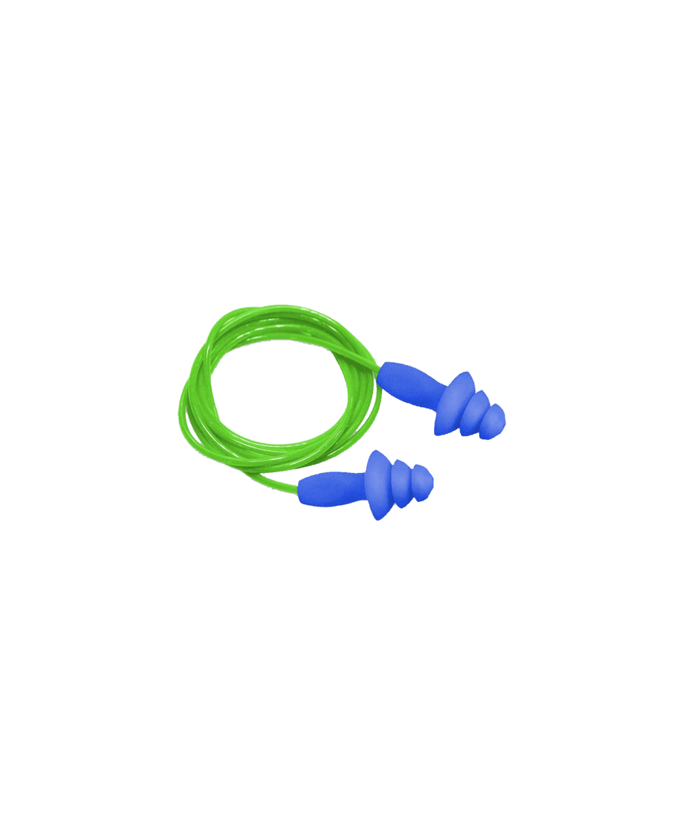 Reusable Blue Corded Ear Plugs