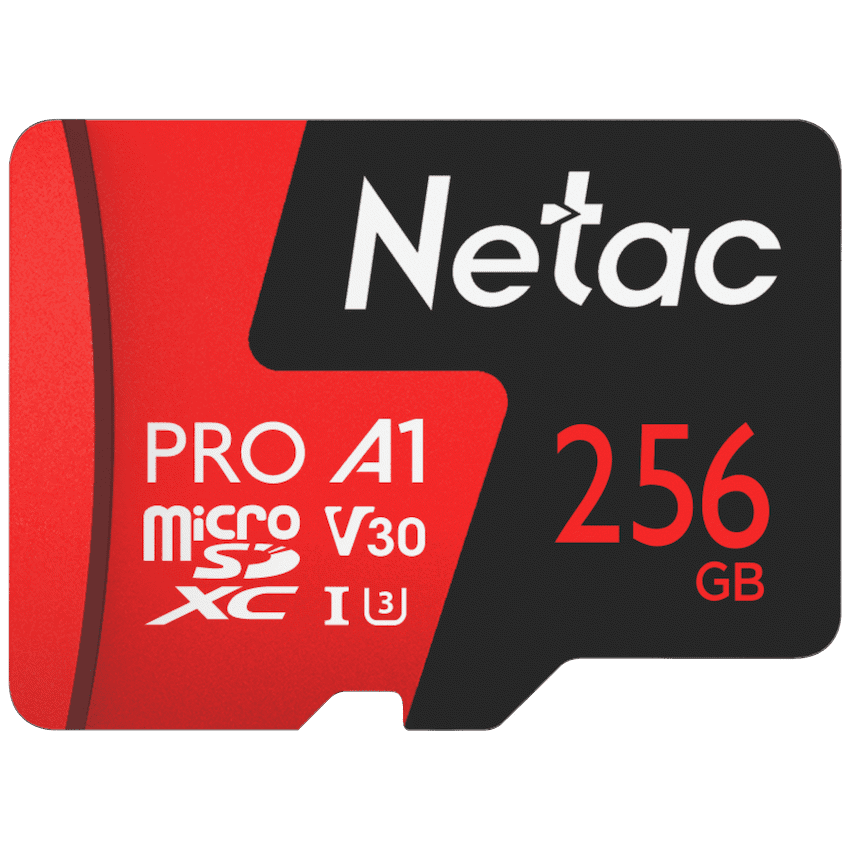 NETAC PRO 256GB MICRO SD AND ADAPTOR