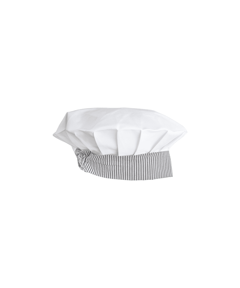 White & Ligne Noir Chefs Hat