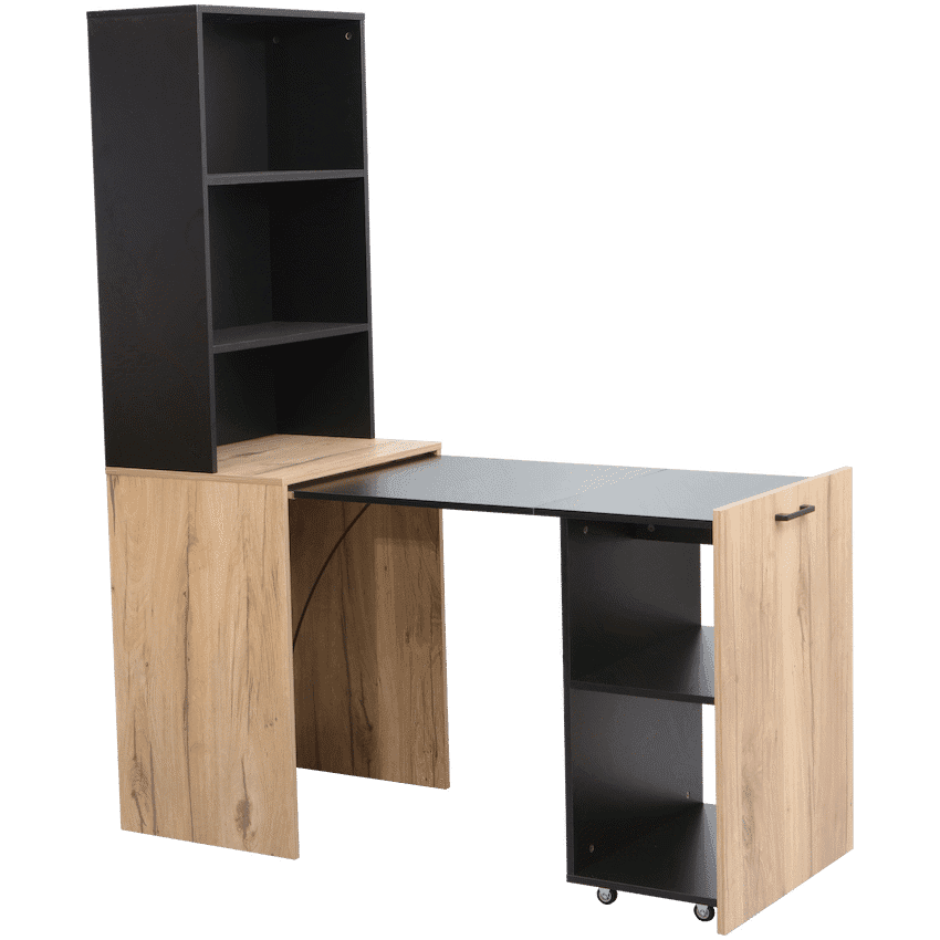 Adaptive Desk, With Bookshelf