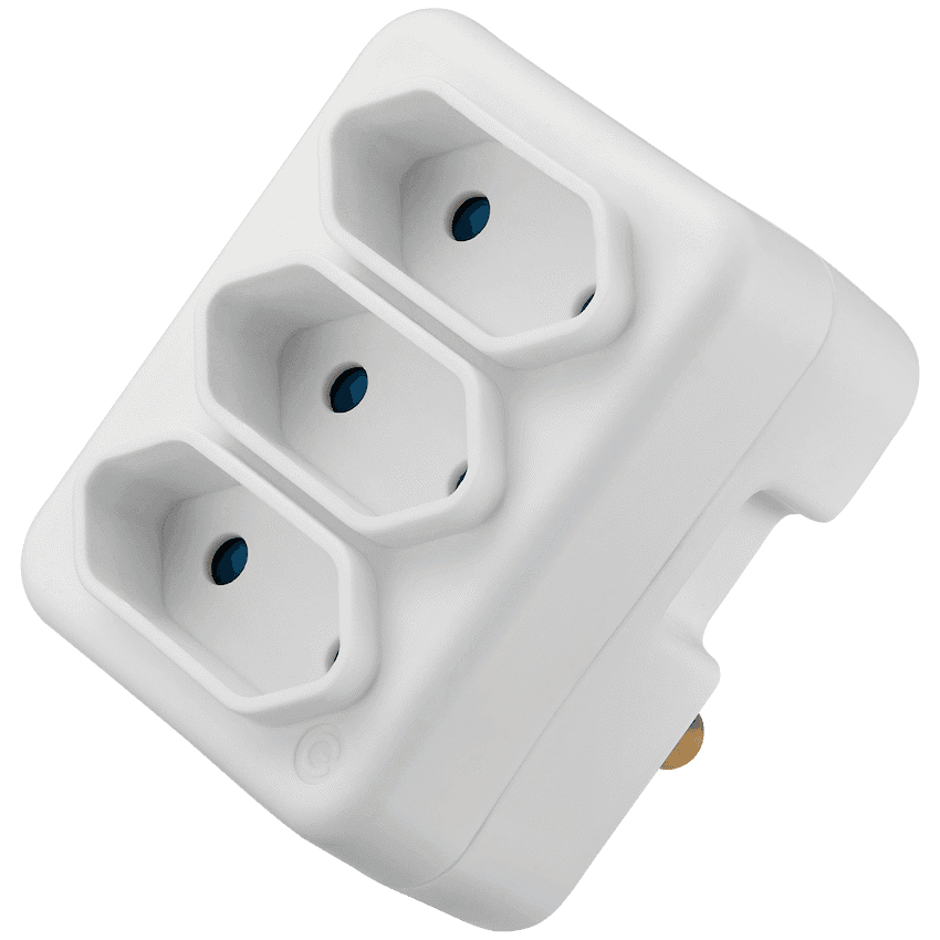 Ellies 3-Way Euro Adaptor