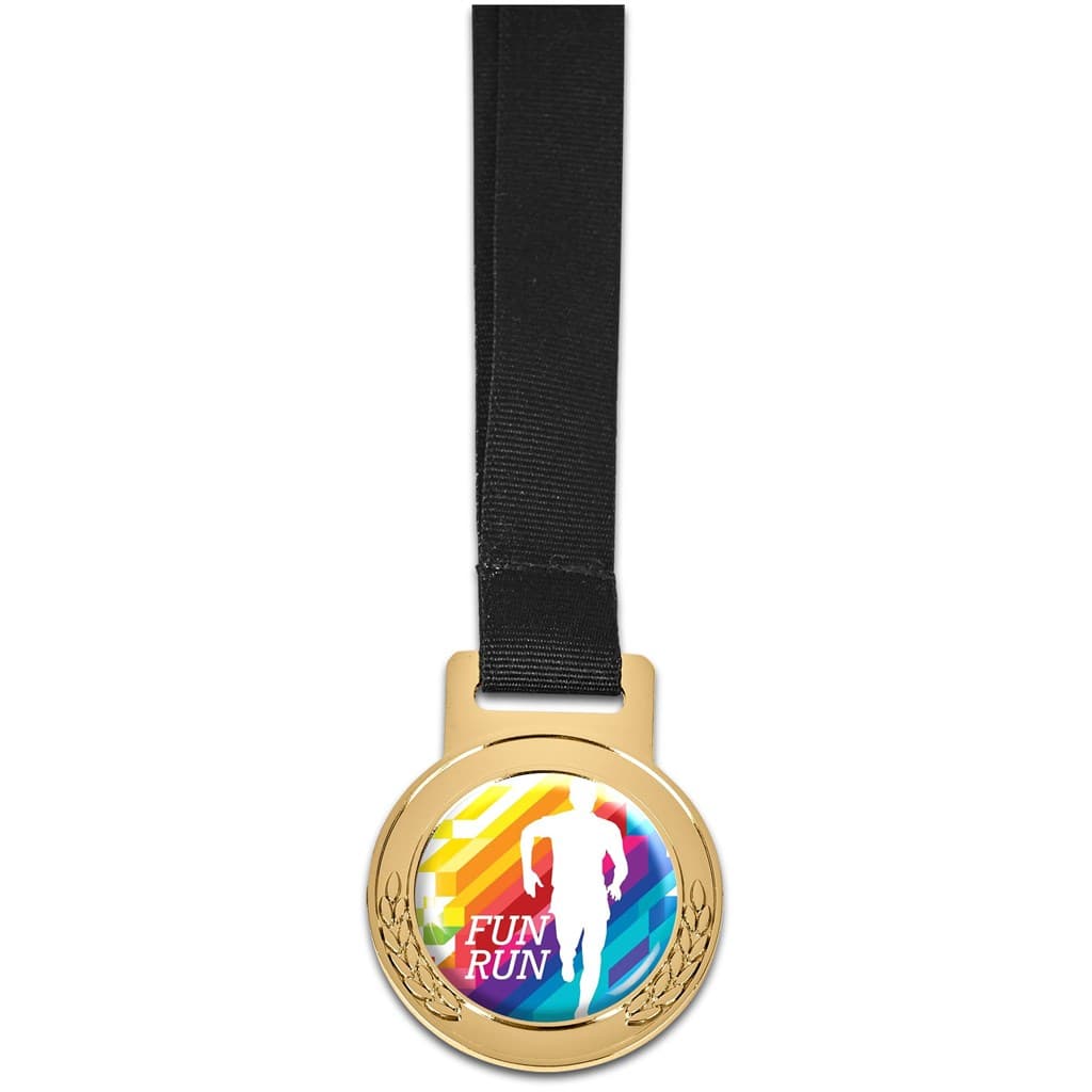 Altitude Achiever Medal With Black Petersham Lanyard