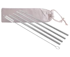 5-Piece SS Straws & Pipe Cleaner