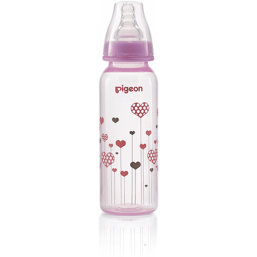 Pigeon Flexible Bottle - Std Neck - Pink 240ml