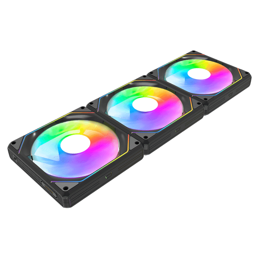 Darkflash G24 ARGB Cooling Fan - Black - 3-in-1