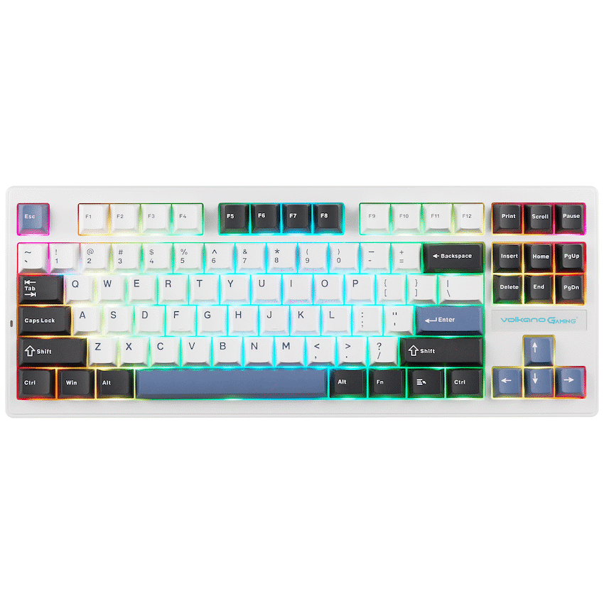 Volkano Gaming Obsidian X1 TKL Mechanical Tri-mode keyboard with Red switches