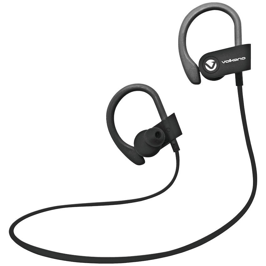 Volkano Race Series Bluetooth Sport Earhook Earphones - Black