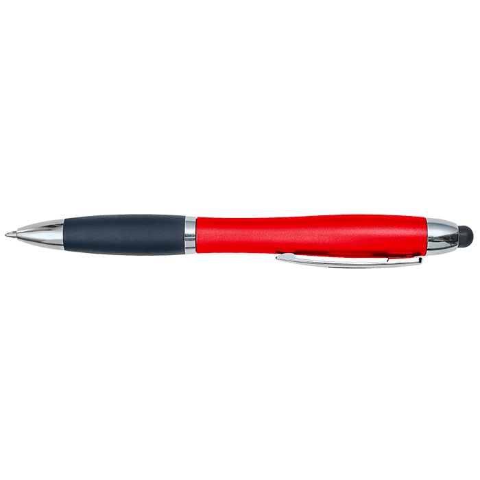 Curved Design Logo Light Up Ballpoint Pen