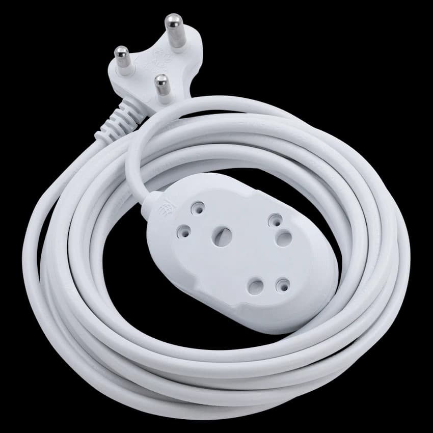 Ellies BTB Heavy Duty Extension Lead-20M-WT
