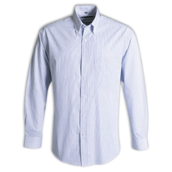 Cameron Shirt Long Sleeve - Stripe 8 - White - While Stocks Last