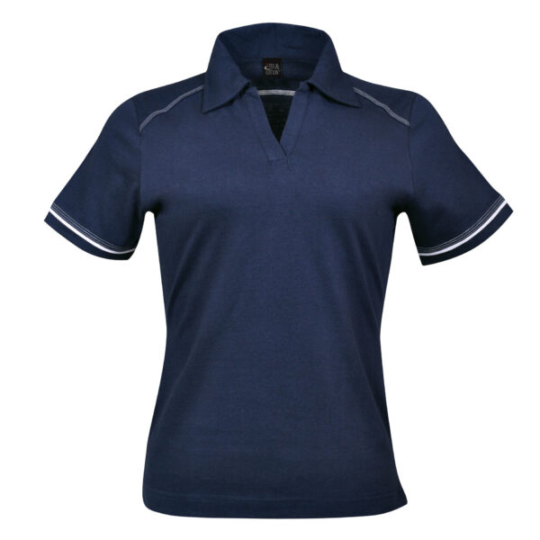 Ladies Flat Piping Polo
