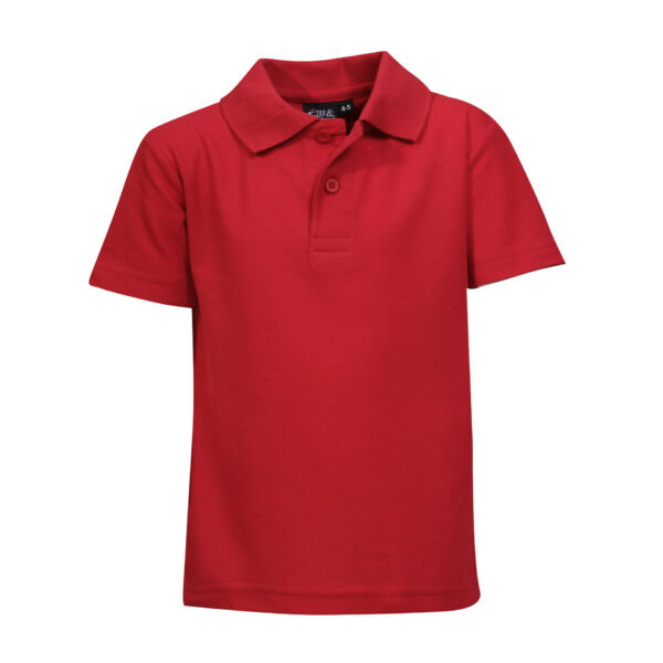 175g Youth Classic Pique Knit Polo - Image 5
