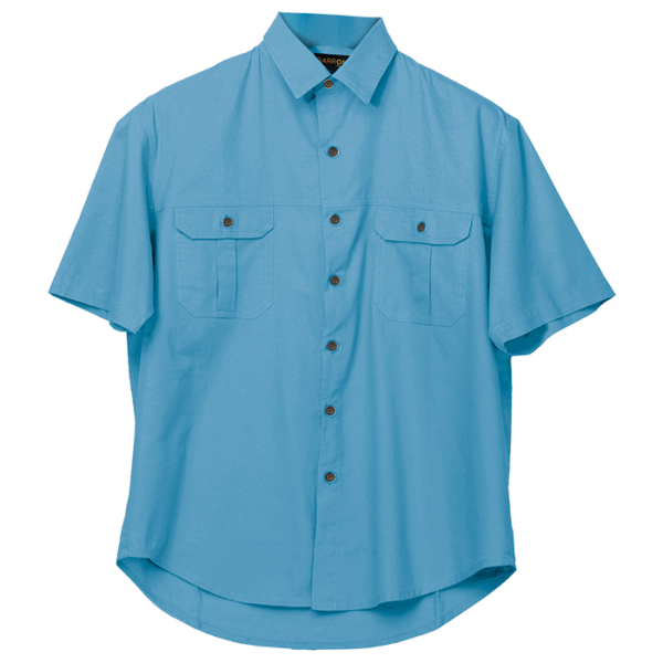Plain Bush Shirt Mens - Image 7