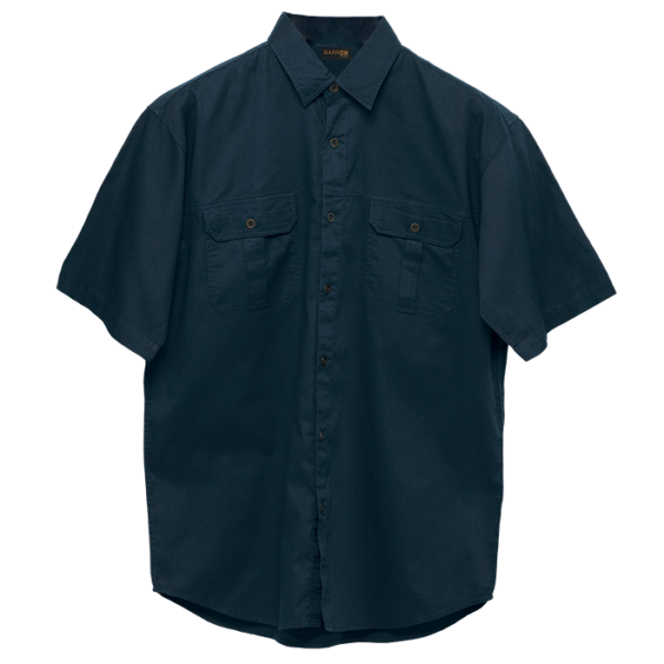Plain Bush Shirt Mens - Image 5
