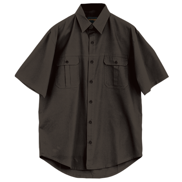 Plain Bush Shirt Mens - Image 9