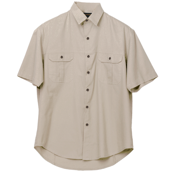 Plain Bush Shirt Mens - Image 3