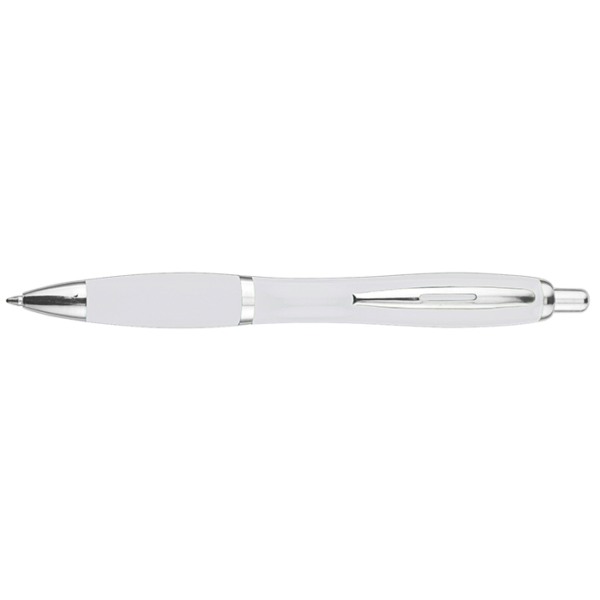 BP30151 - Curved Design Ballpoint Pen with Coloured Barrel - Image 9