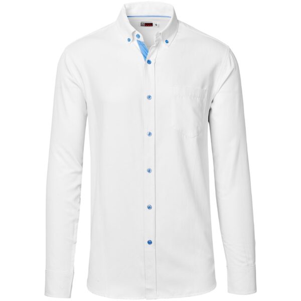 Mens Long Sleeve Casablanca Shirt - Sky Blue - Image 2