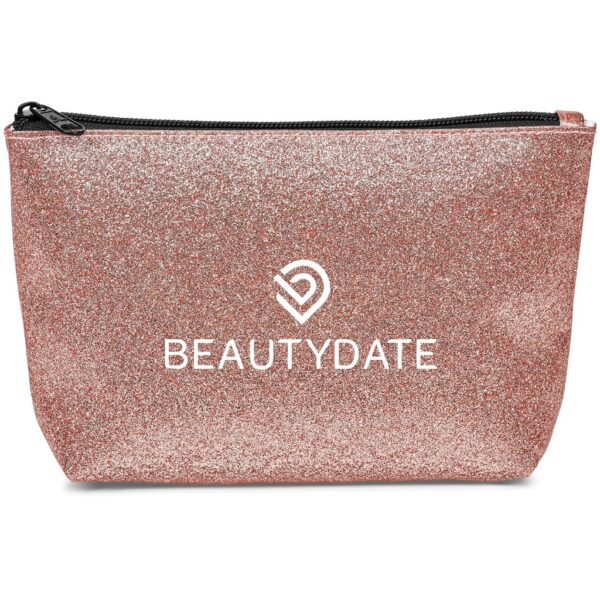 Sparkle Cosmetic Bag - Rose Gold