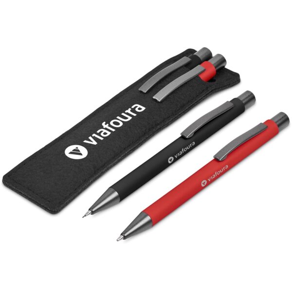 Emory Notebook & Pen Set - Black - Image 3