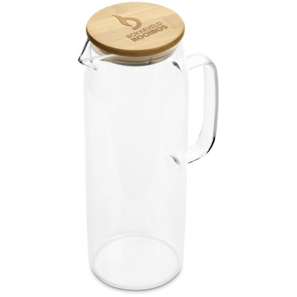 Okiyo Hamana Glass & Bamboo Water Jug - 1.5 Litre - Image 2
